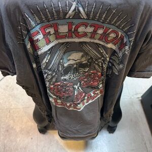 Affliction American Customs Charcoal Tee
